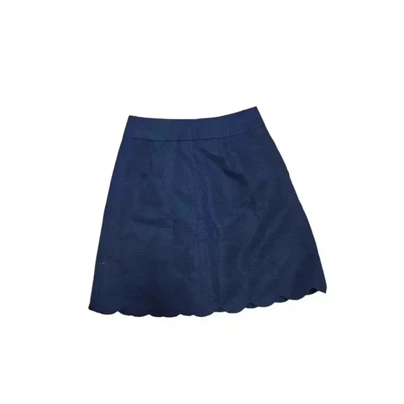 J.Crew Button-front scallop skirt Size 00 - Picture 3 of 4
